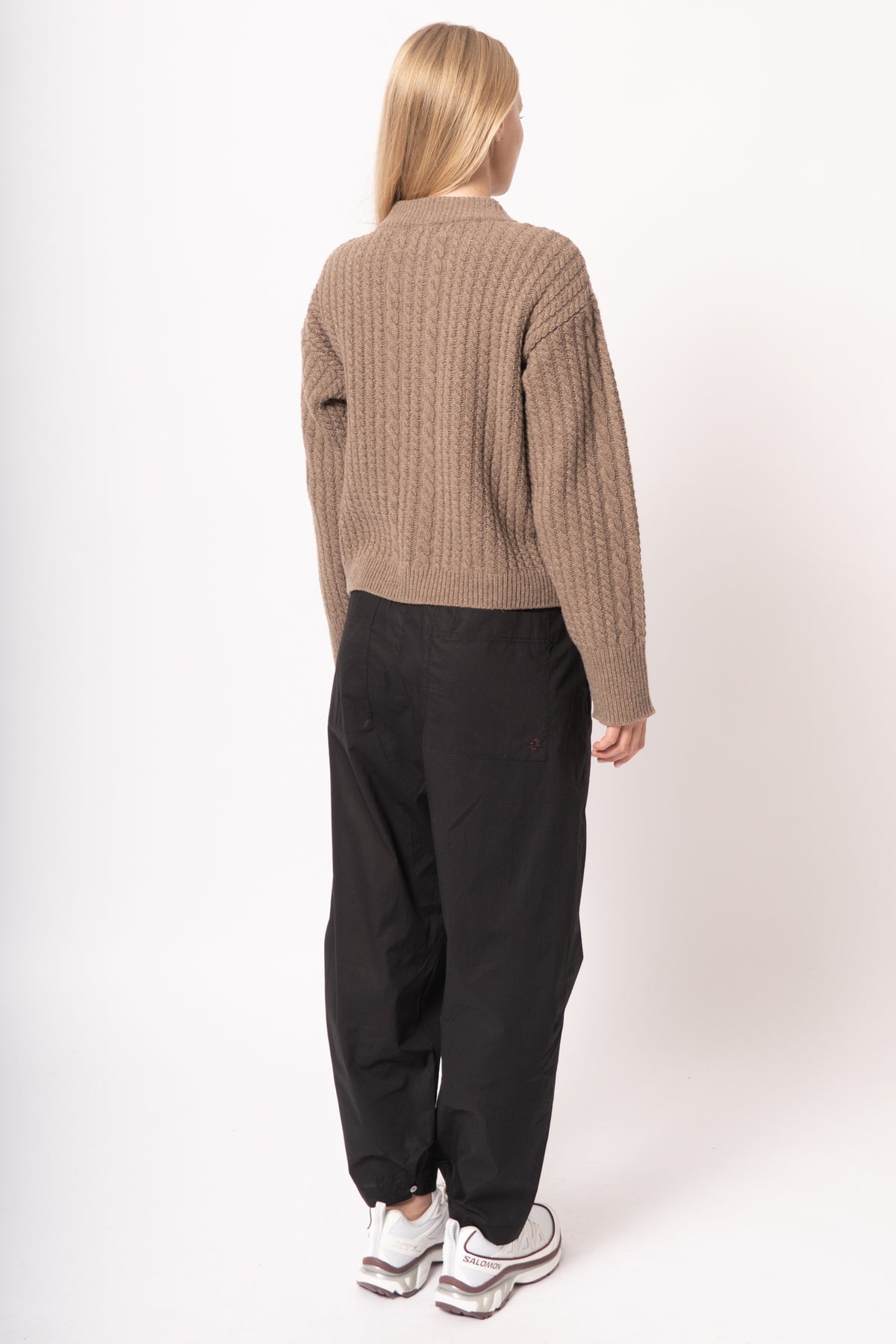 Gertrud Cable Cardigan Coffee Melange