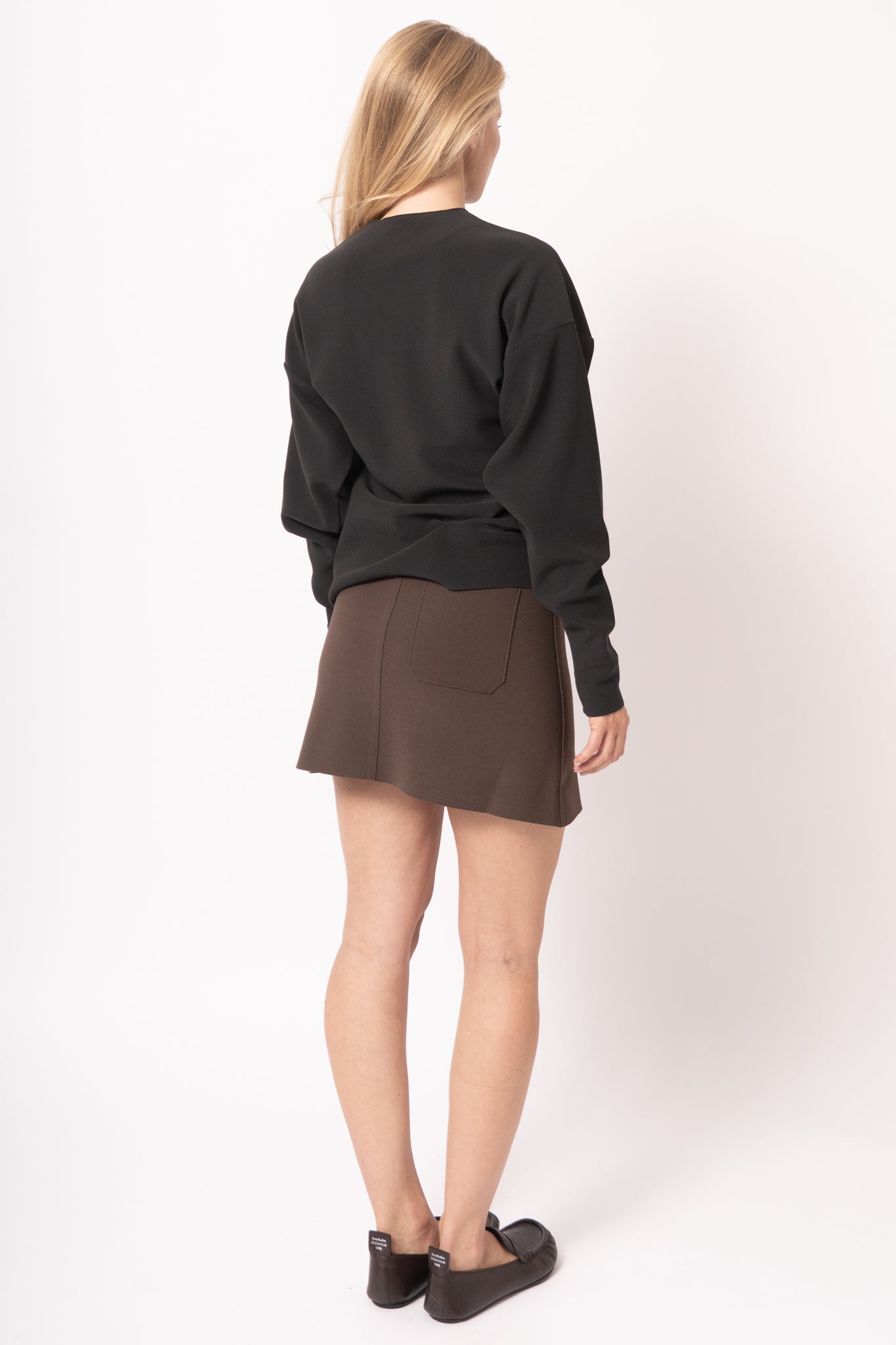 Lay2 Round-Neck Cardigan Anthracite