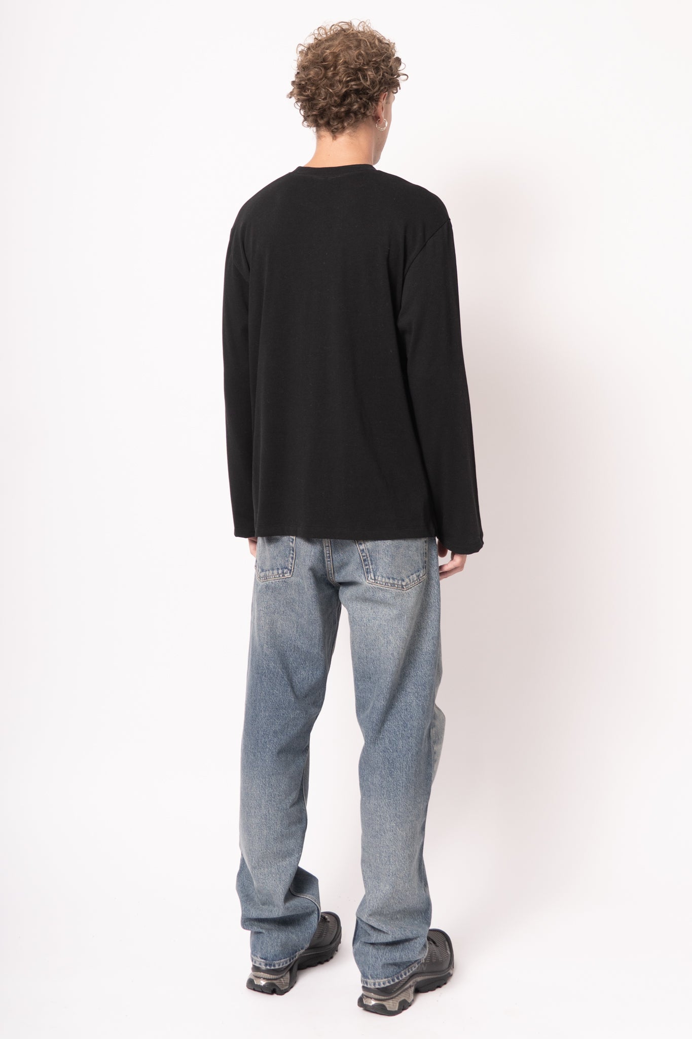 Nicholasst Logo LS T-Shirt Black