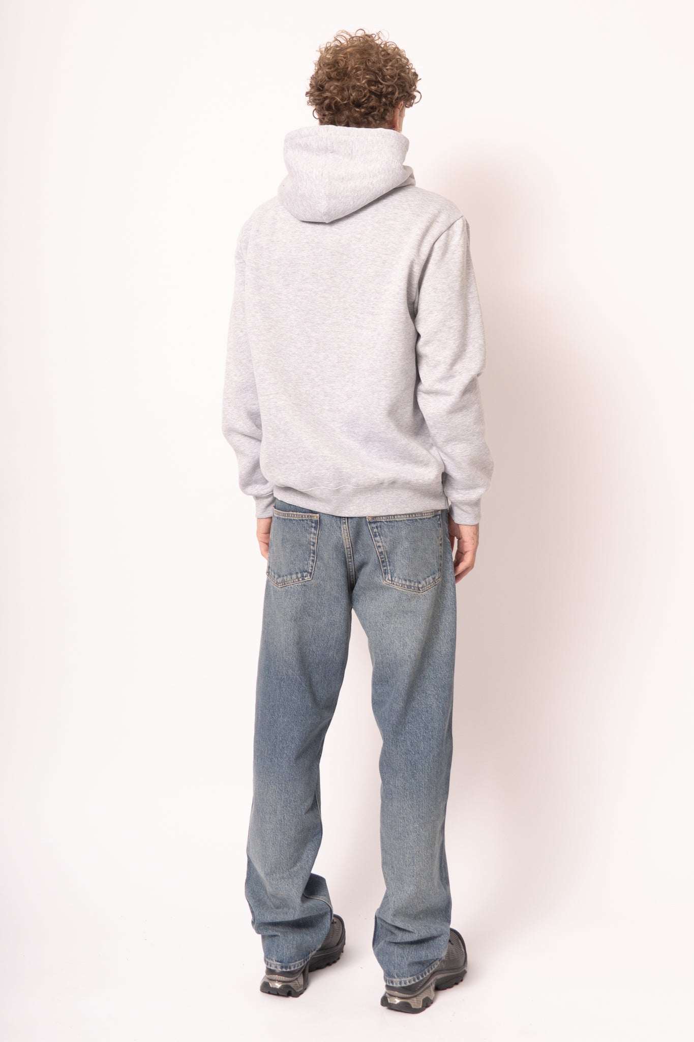 Noahst Logo Sweatshirt Grey Melange