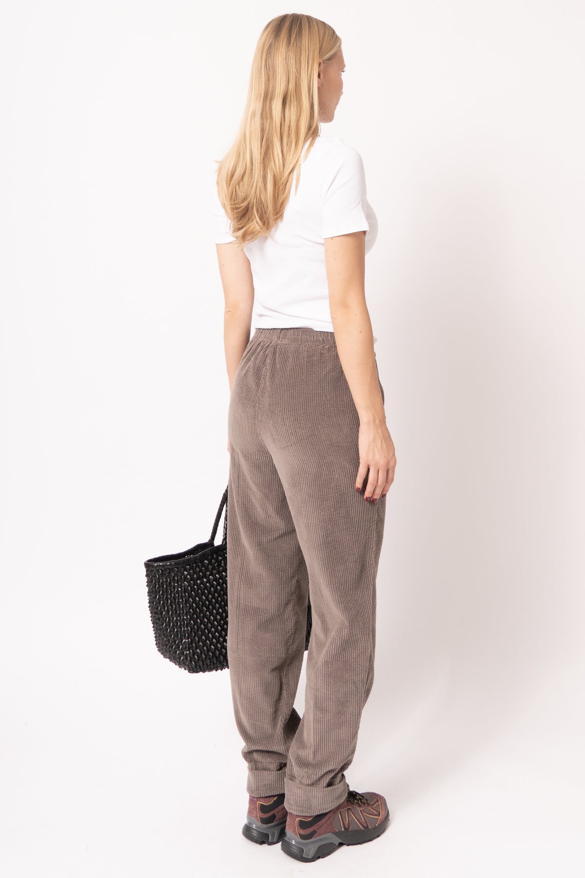 Pantalon Carotte Cendre Vintage