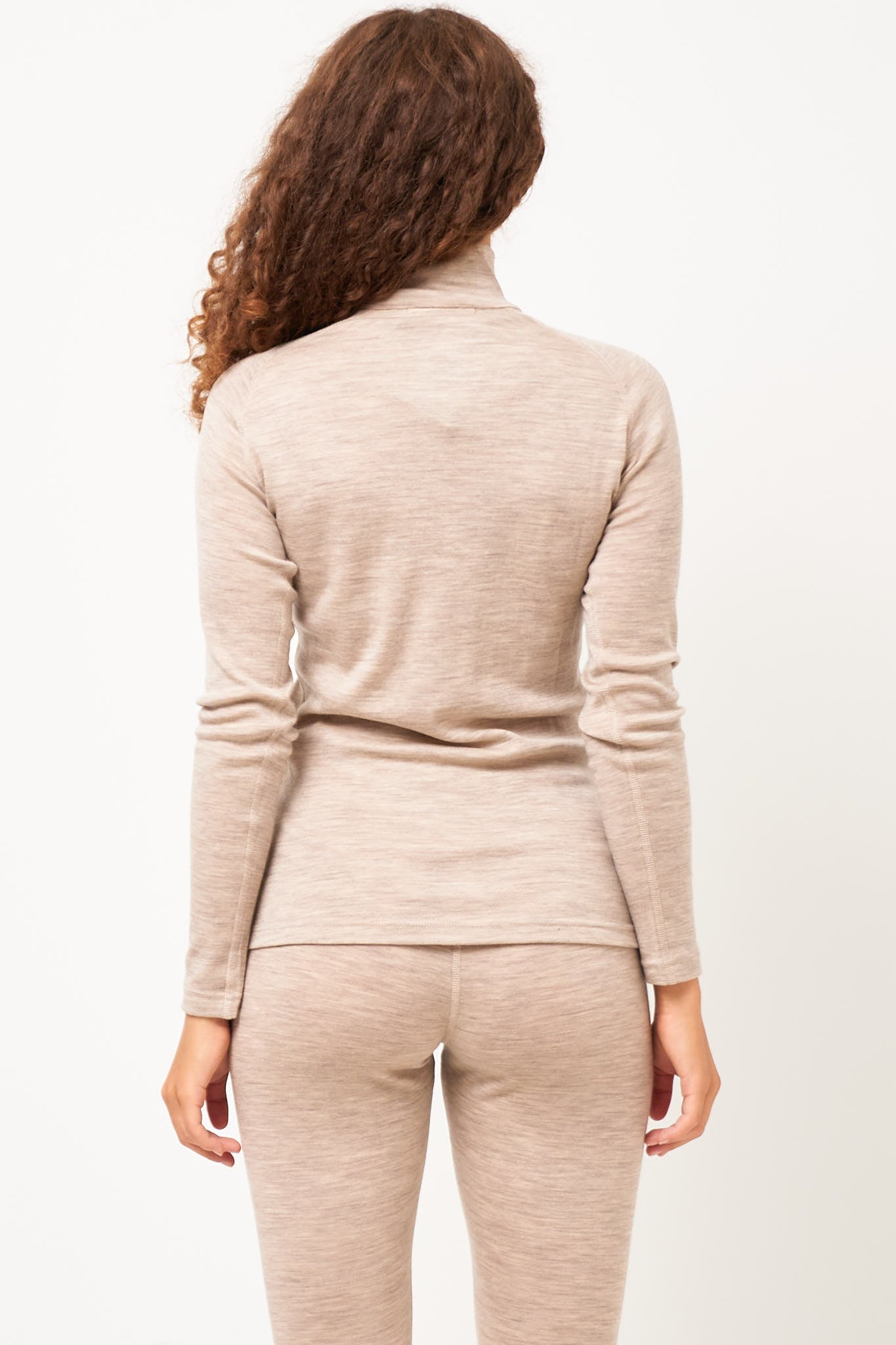 Básar W Zip Neck Arctic Fox