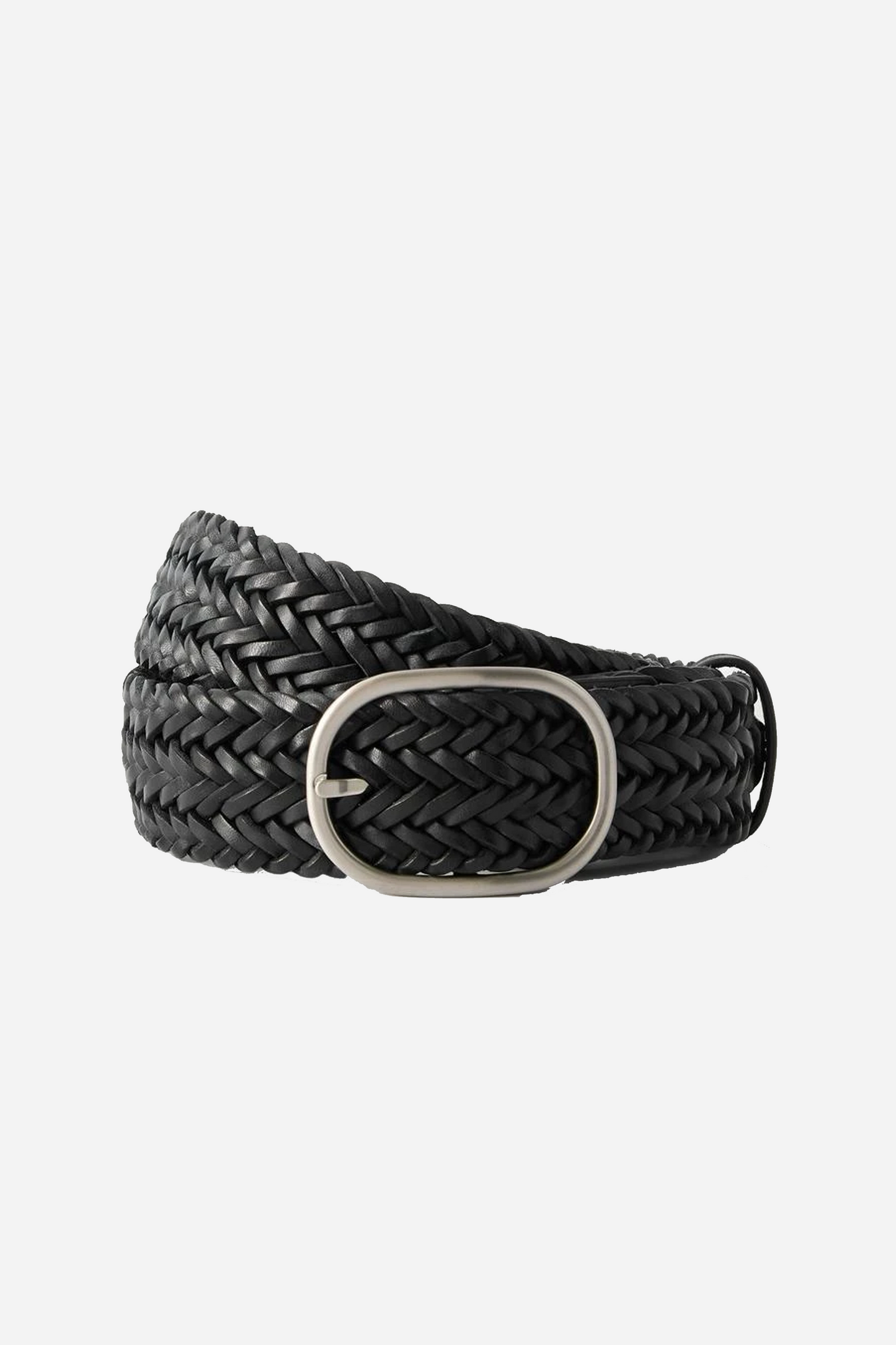 Oval Buckle Black Belt 5cm