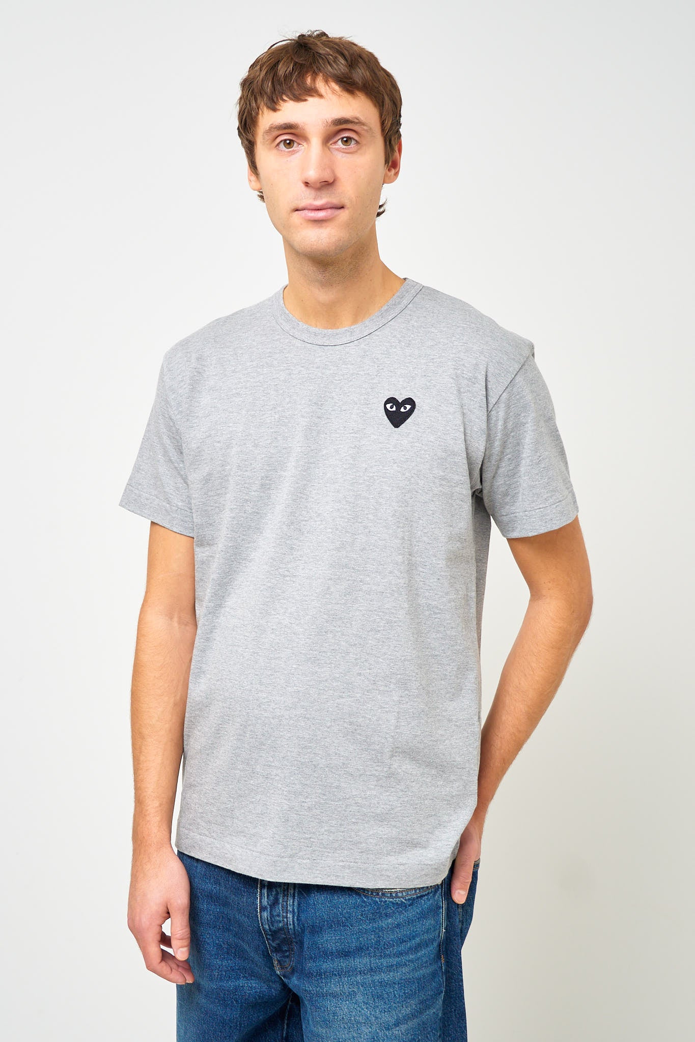 Comme des Garçons Play Black Heart T-shirt Grey – STRØM