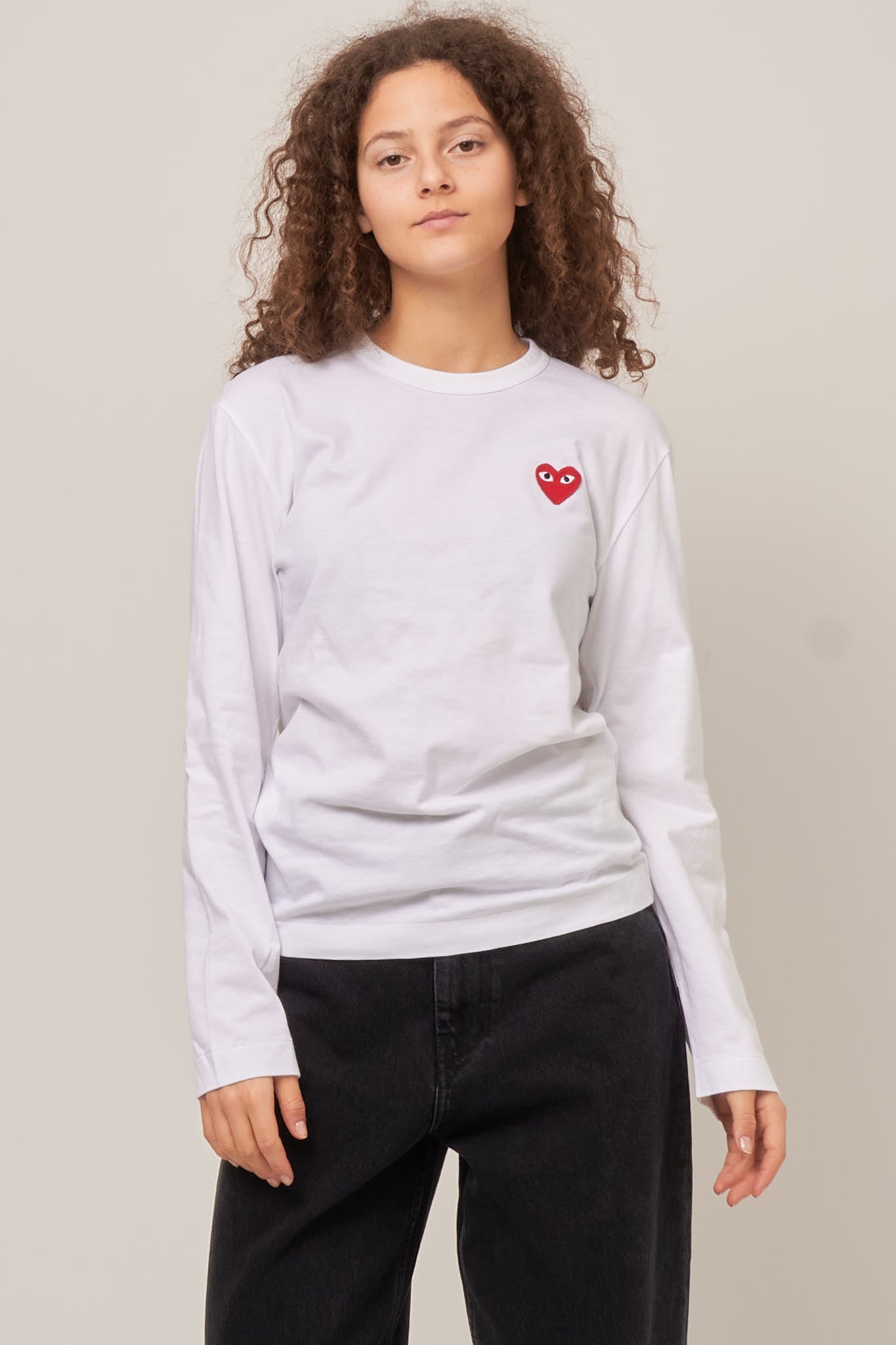 Comme des garcons white tshirt online