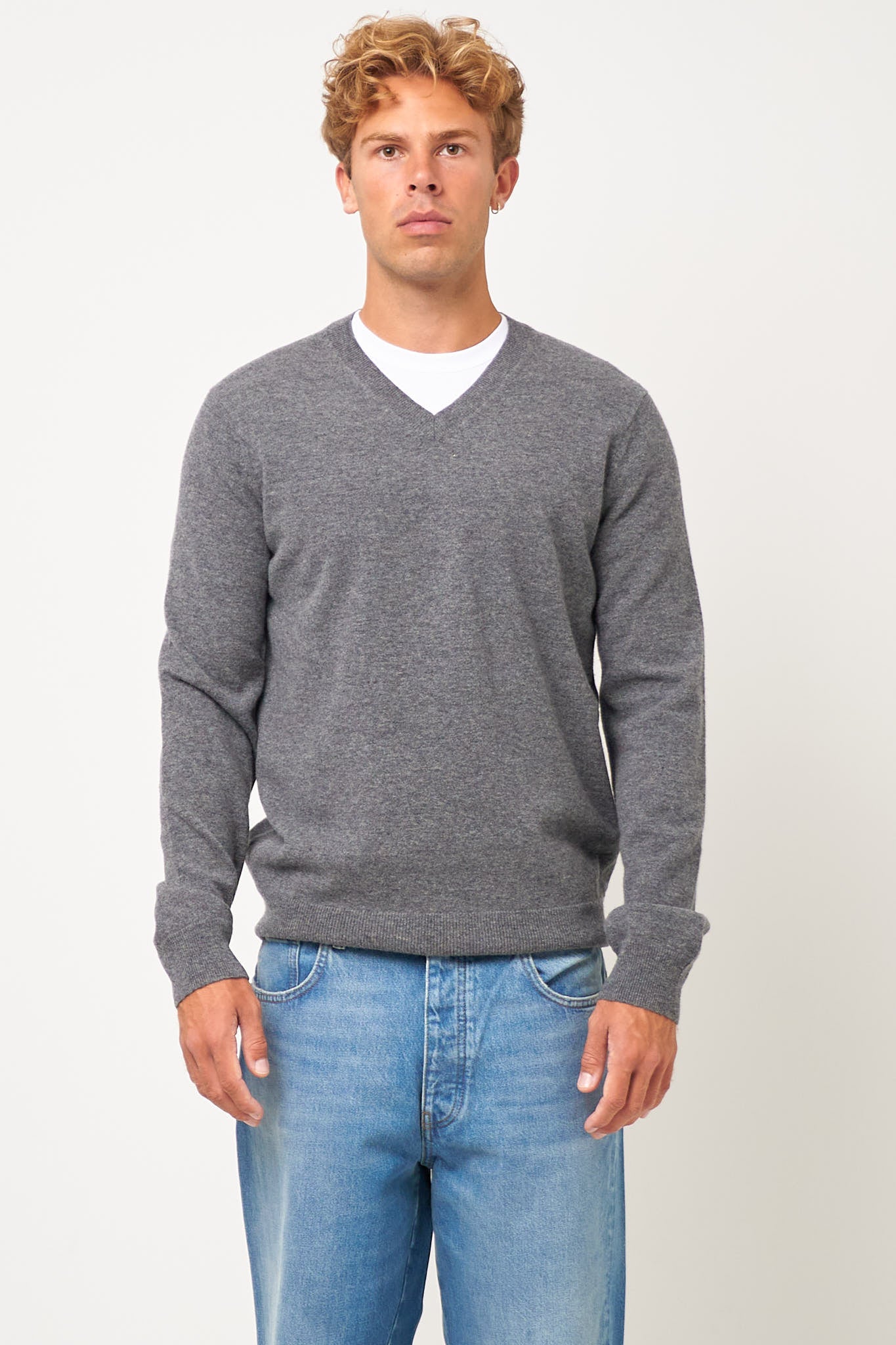 Comme des Garçons SHIRT - CDG V-Neck Pullover Top Grey – STRØM