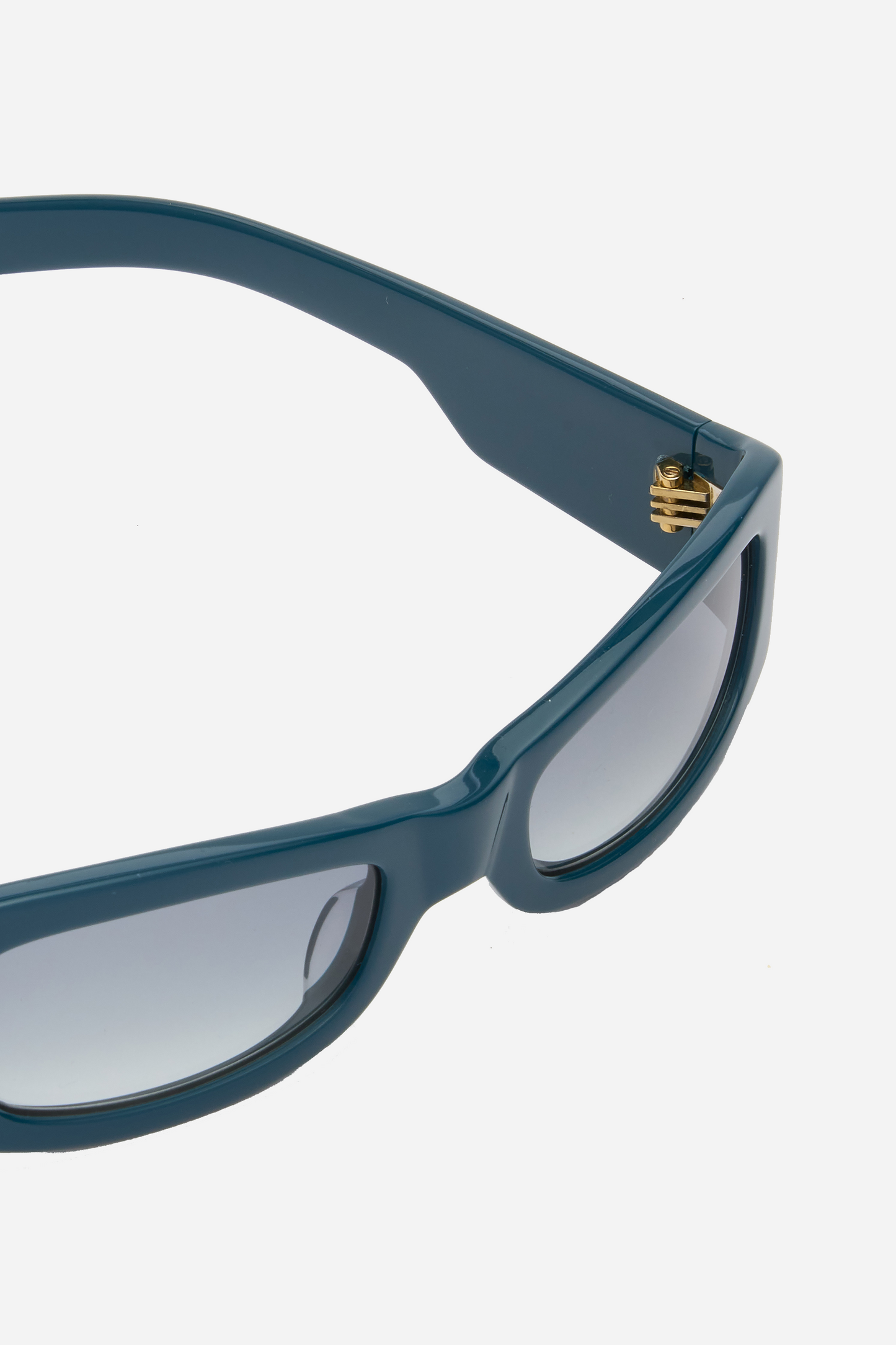 Kareem Solid Ink Blue/Grey Gradient Lens