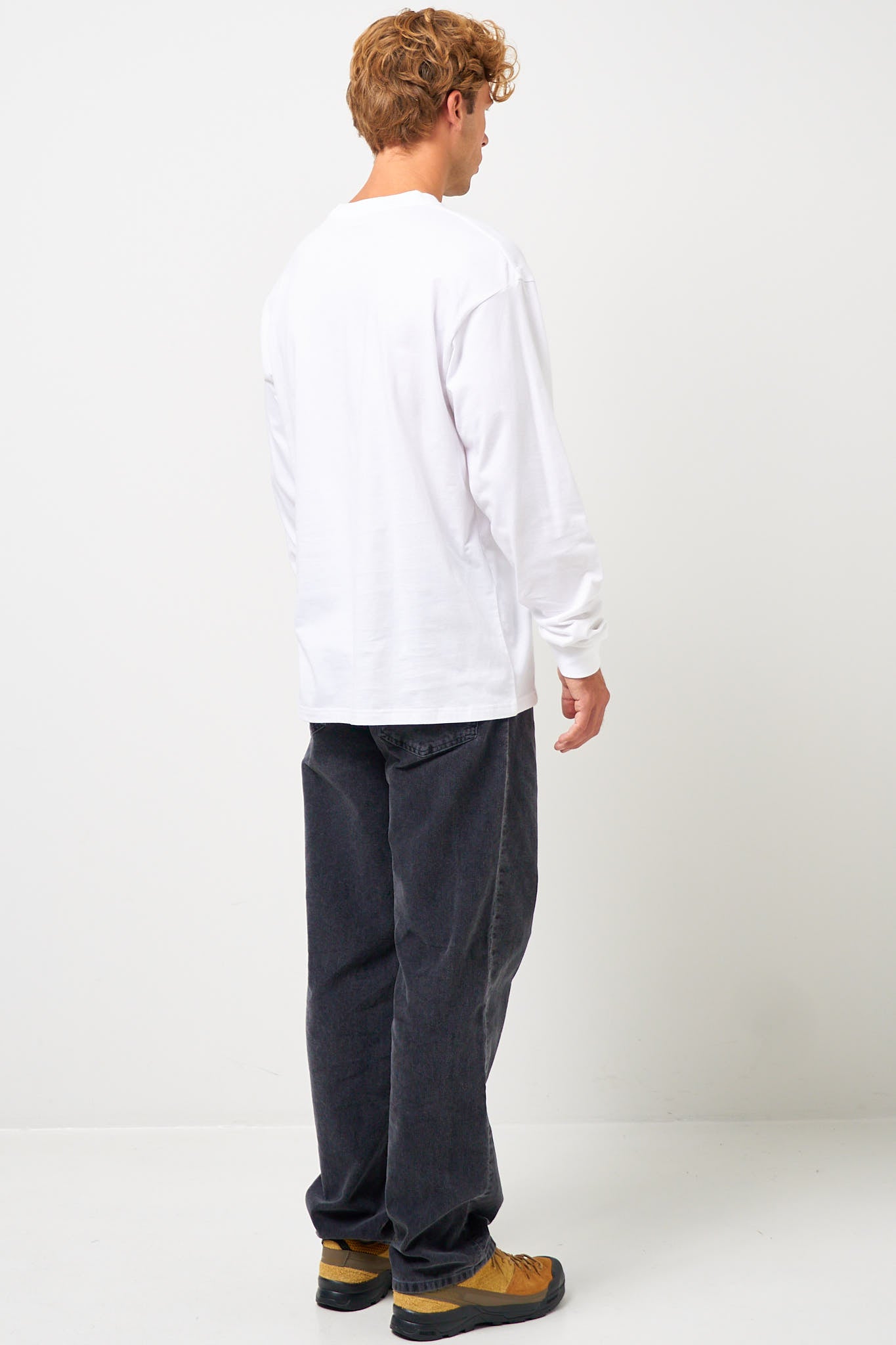 L/S Pocket Heart T-shirt White