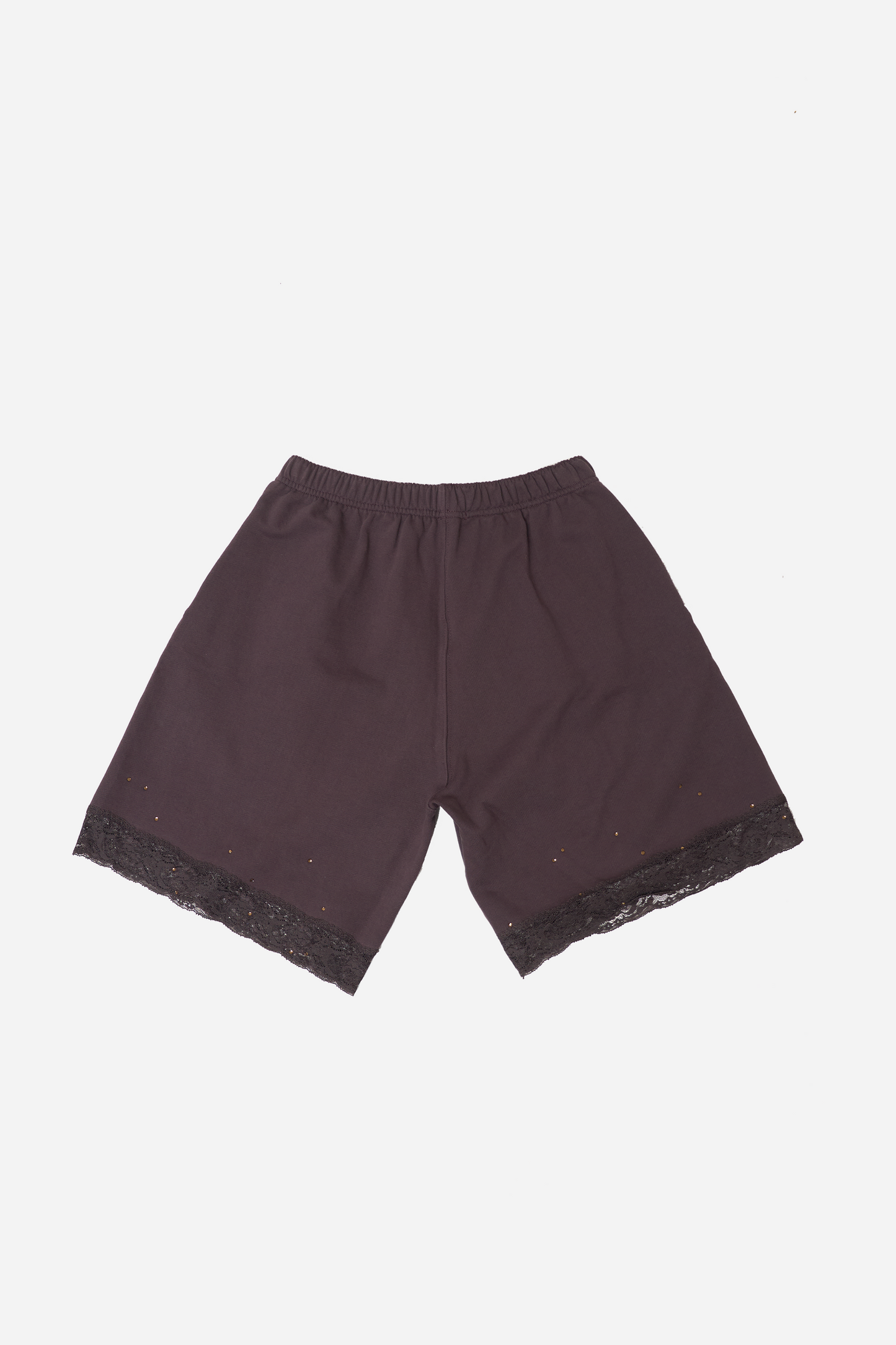 Lace Bermuda Sweatshorts Cocoa Brown