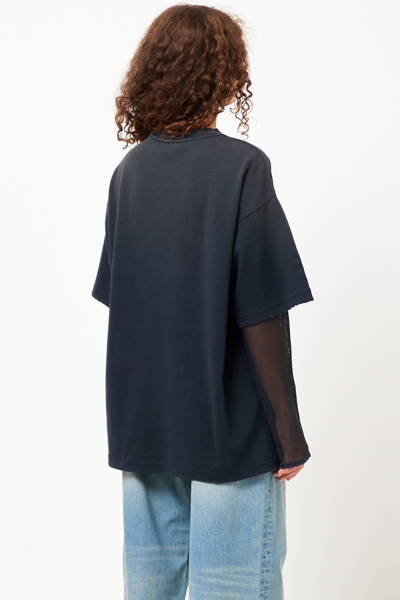 Layered Logo T-shirt Anthracite Grey