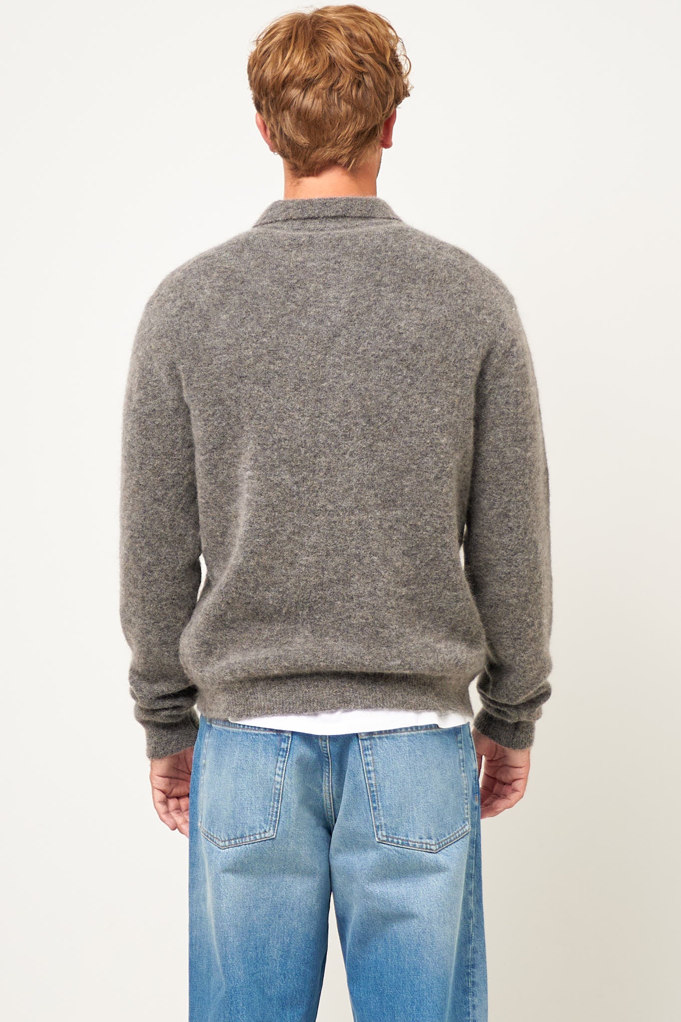 Mohair Polo Grey Melange