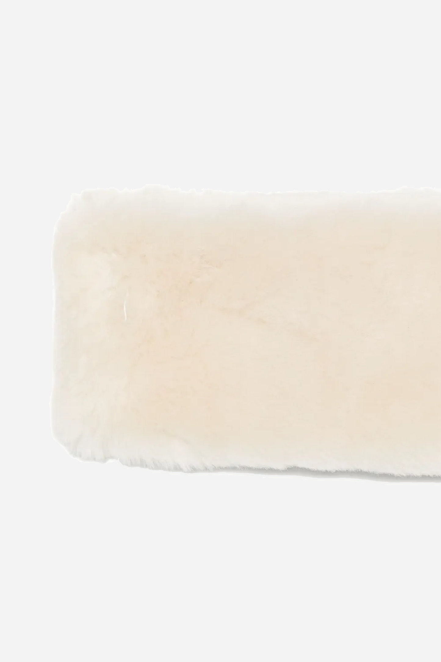 Shearling Headband Ecru