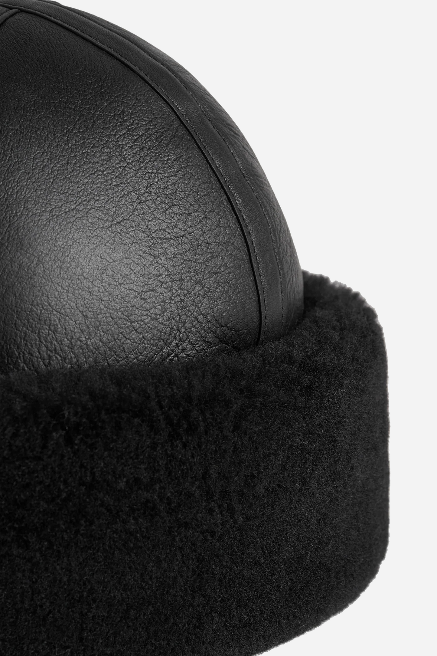 Shearling Winter Hat Black