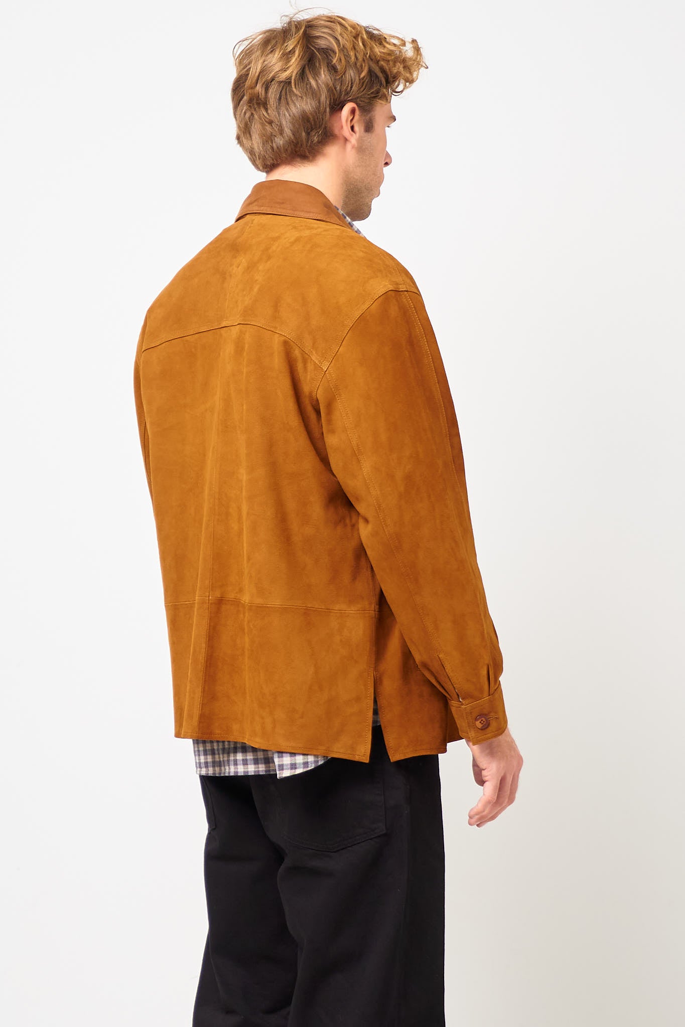 Suede Shirt Cognac