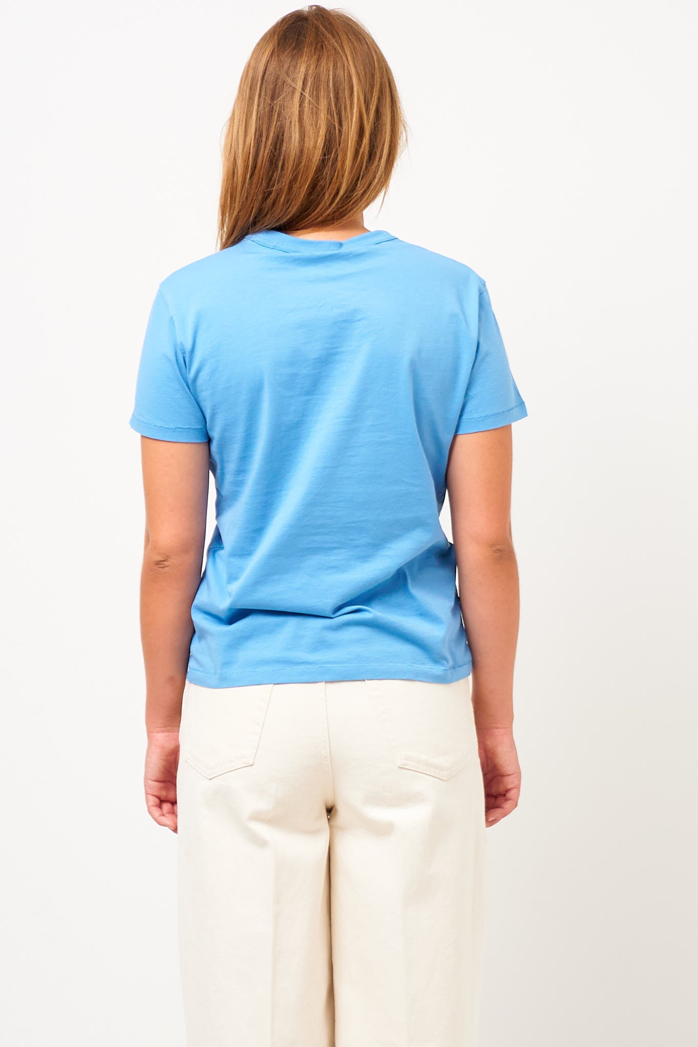 Tulip Print T-Shirt Iris Blue