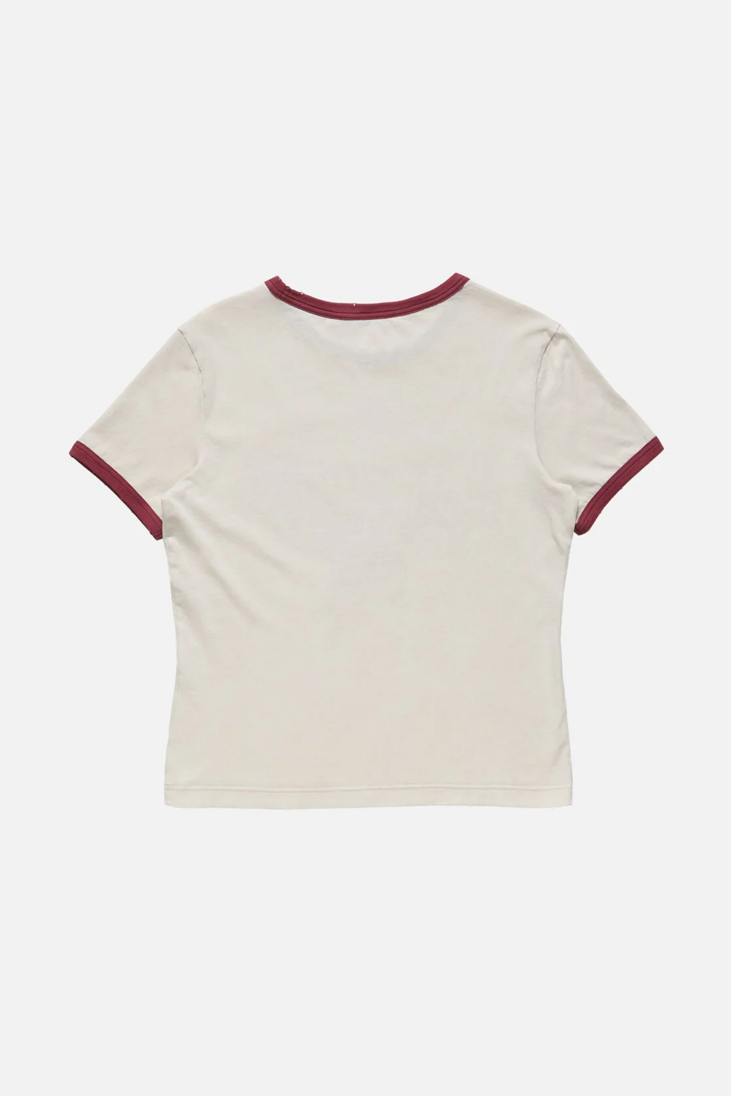 T-Shirt Off White/Burgundy