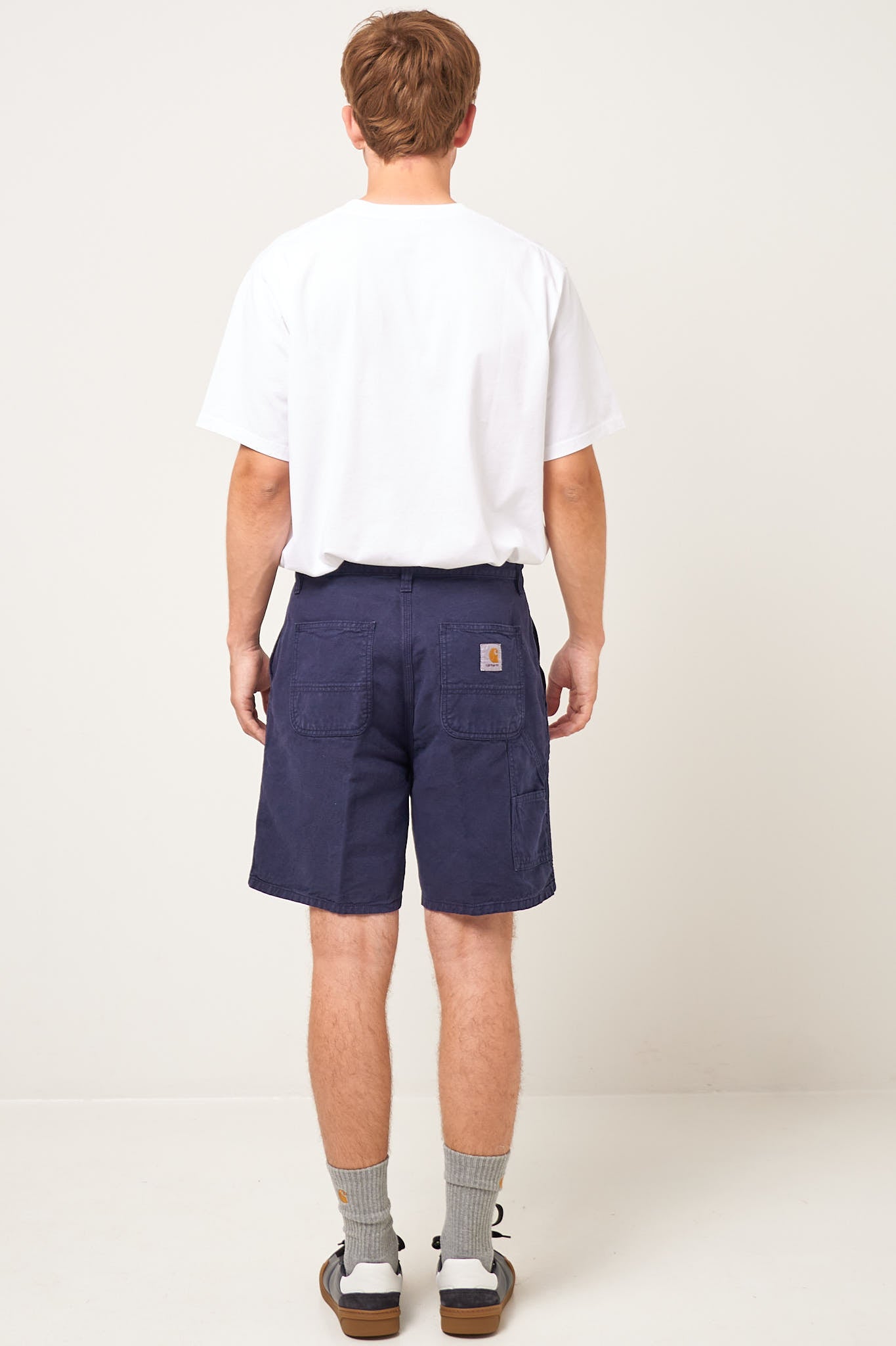 Walter Single Knee Shorts Dark Navy
