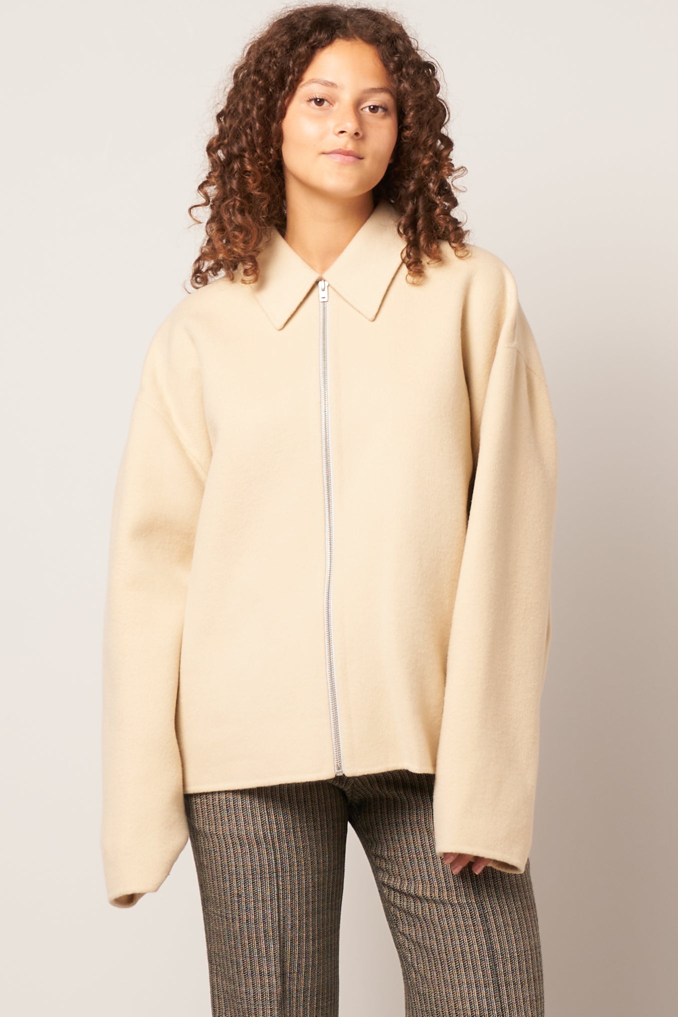 ACNE STUDIOS WOOL ZIPPER JACKET 44-