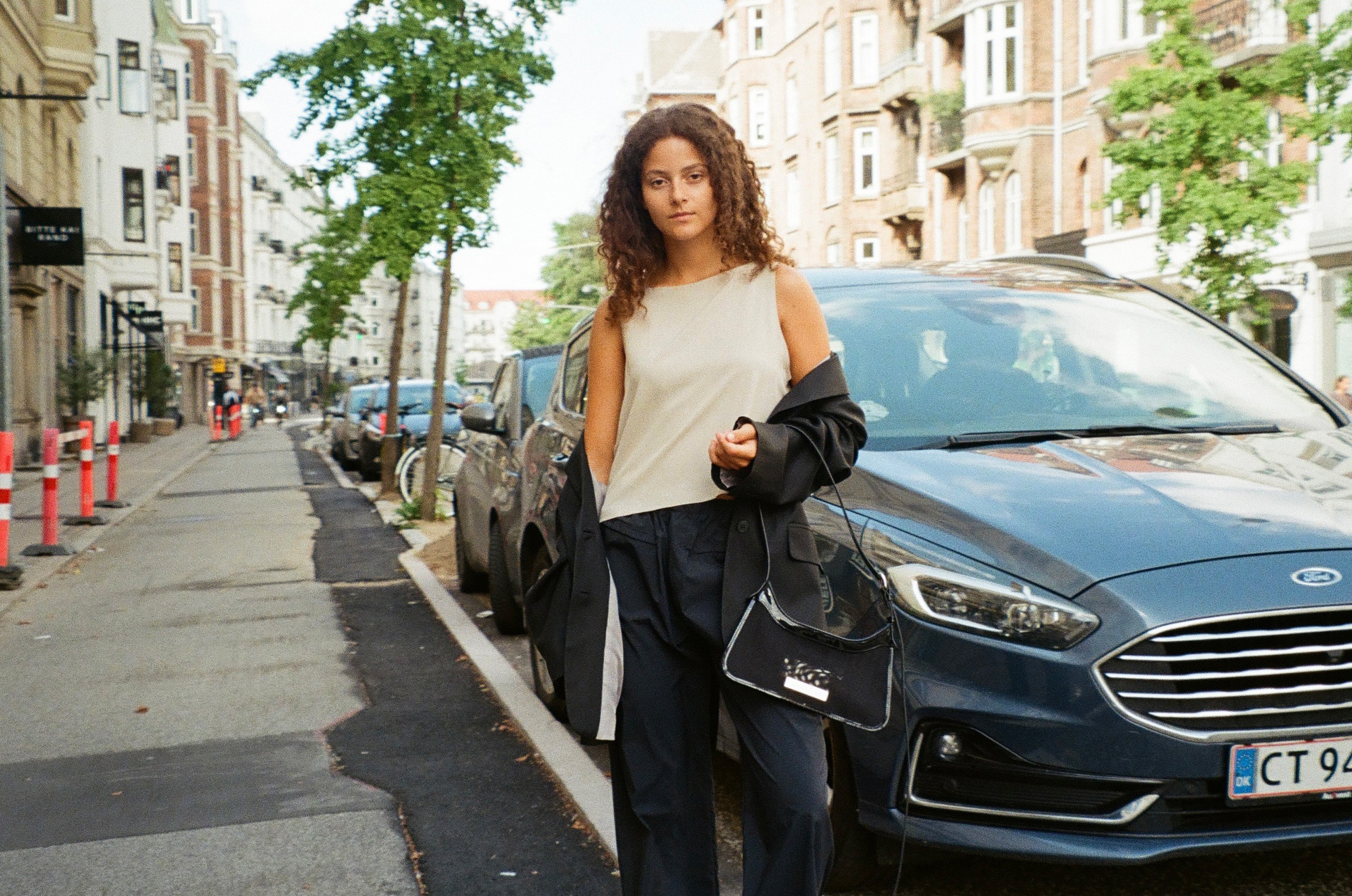 Sunflower - Short Leather Jacket Black Shine – STRØM