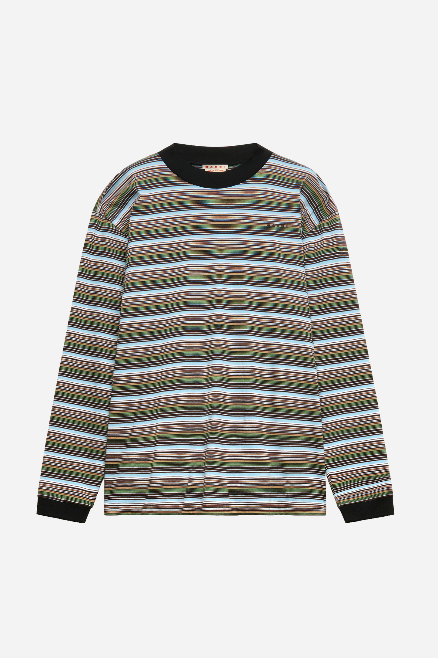 Multicolor Striped Long-Sleeved T-shirt