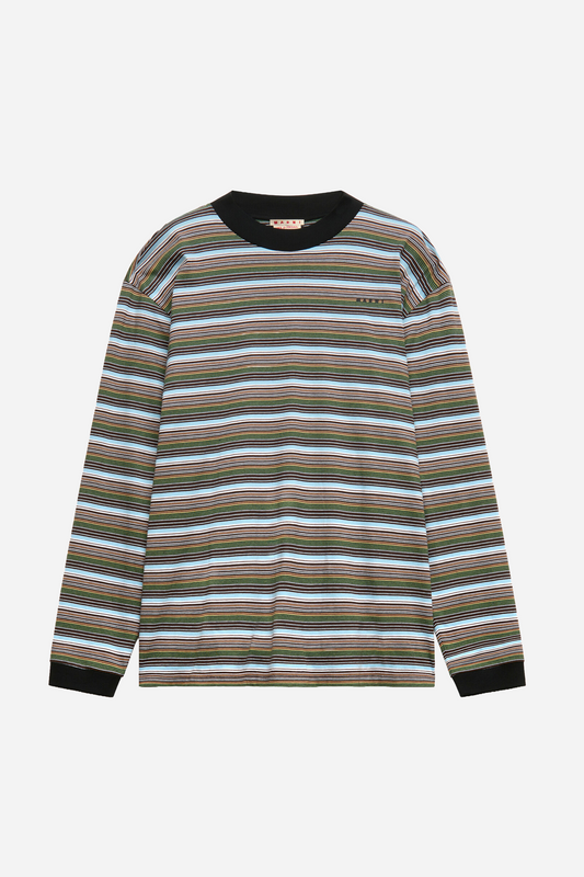 Multicolor Striped Long-Sleeved T-shirt