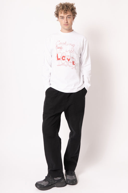 L O V E Long Sleeve Tee White