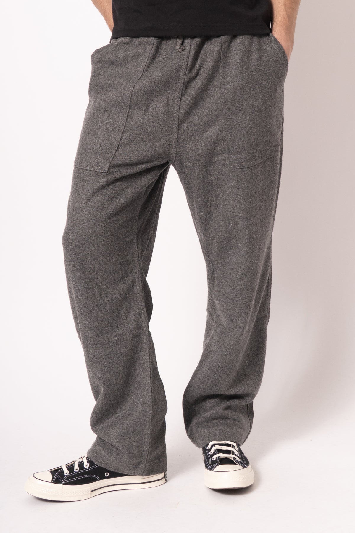 Flannel Chef Pants Charcoal