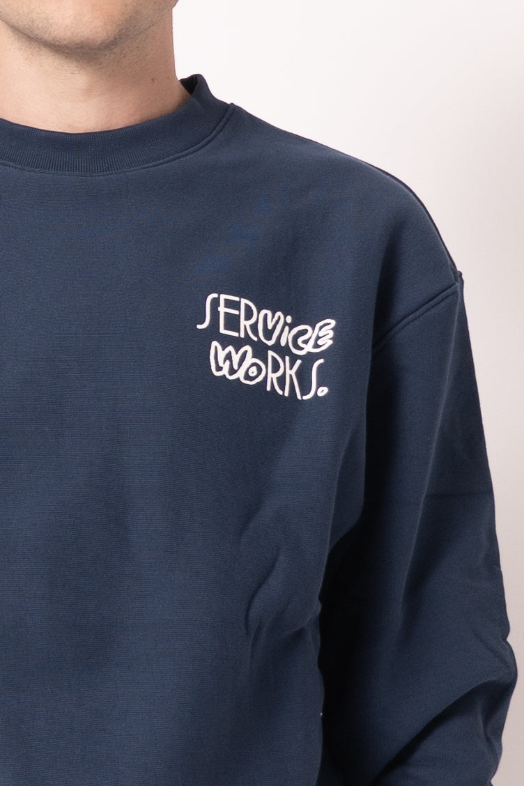 Double Vision Crewneck Navy