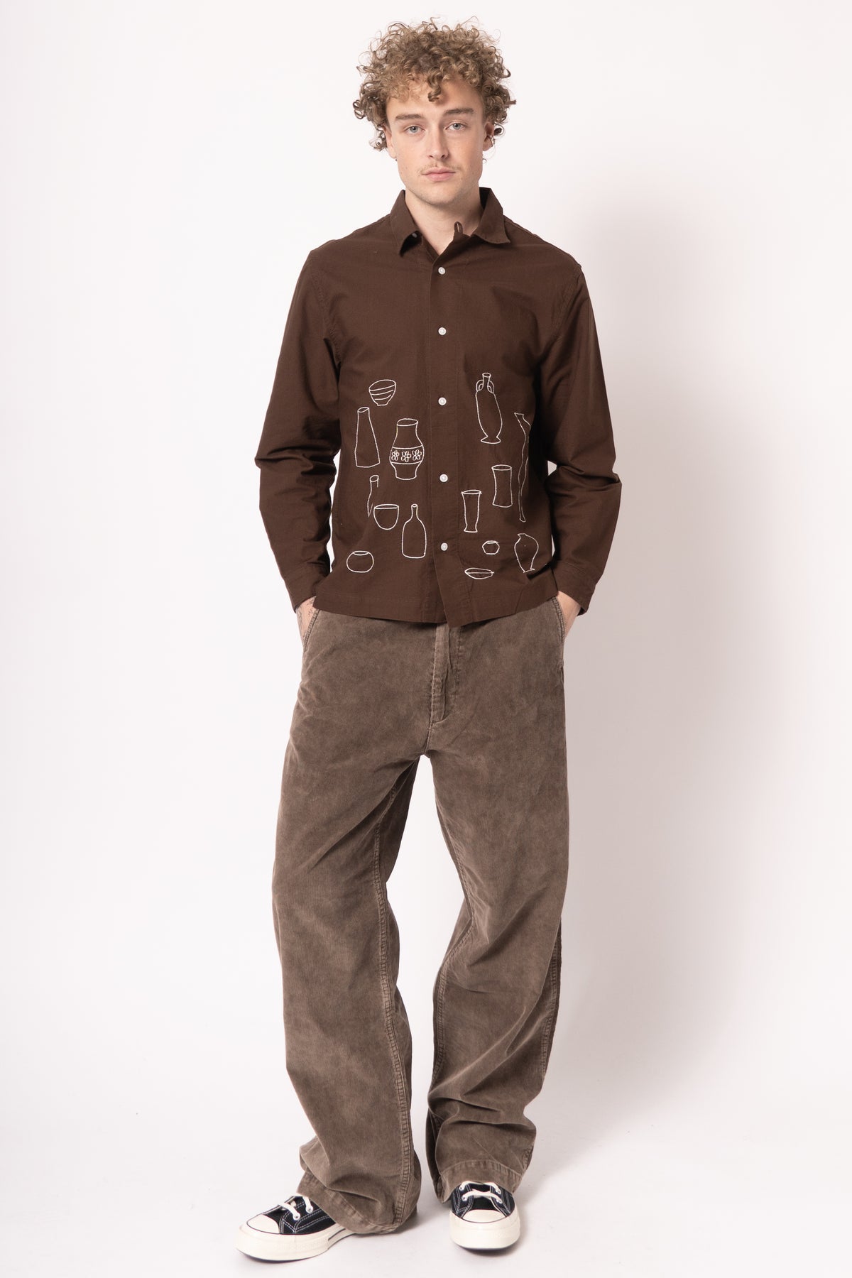 Ceramic Resort Shirt Brown