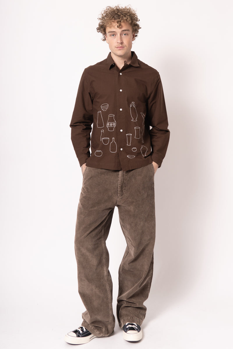 Ceramic Resort Shirt Brown