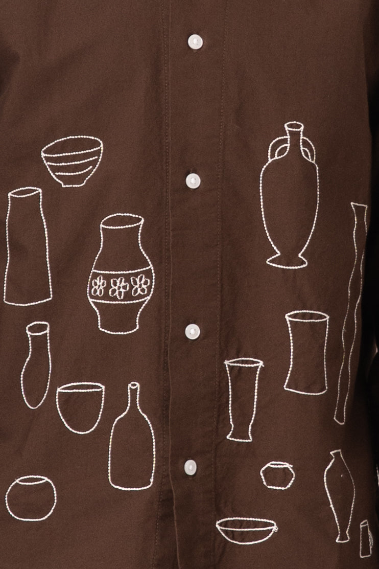 Ceramic Resort Shirt Brown