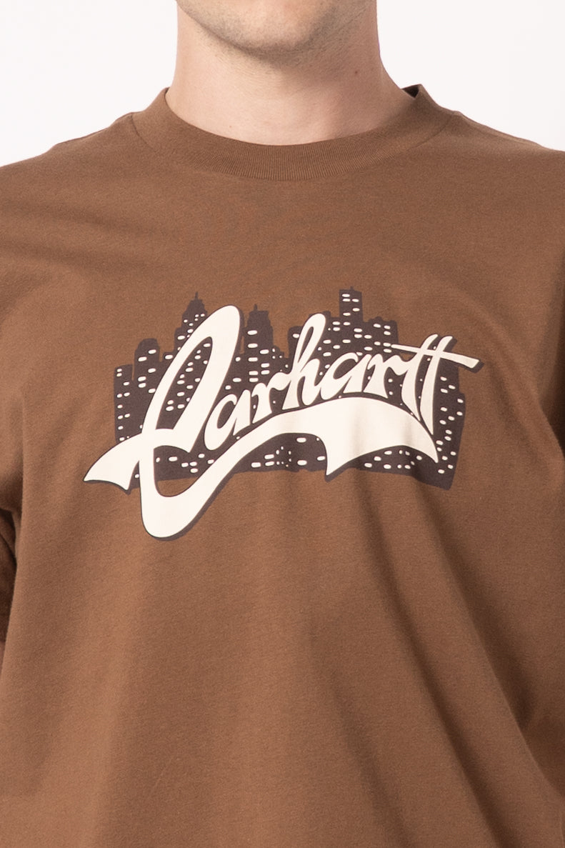 S/S Boogie Night T-Shirt Brown