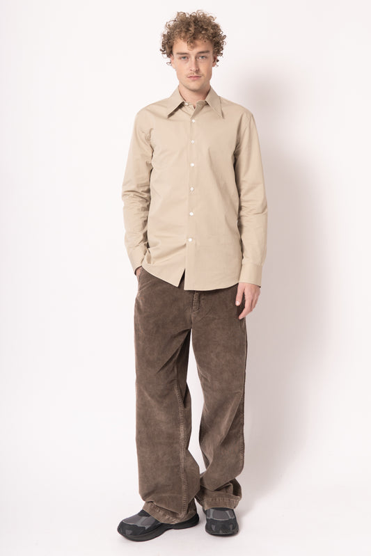 Poplin Shirt Beige