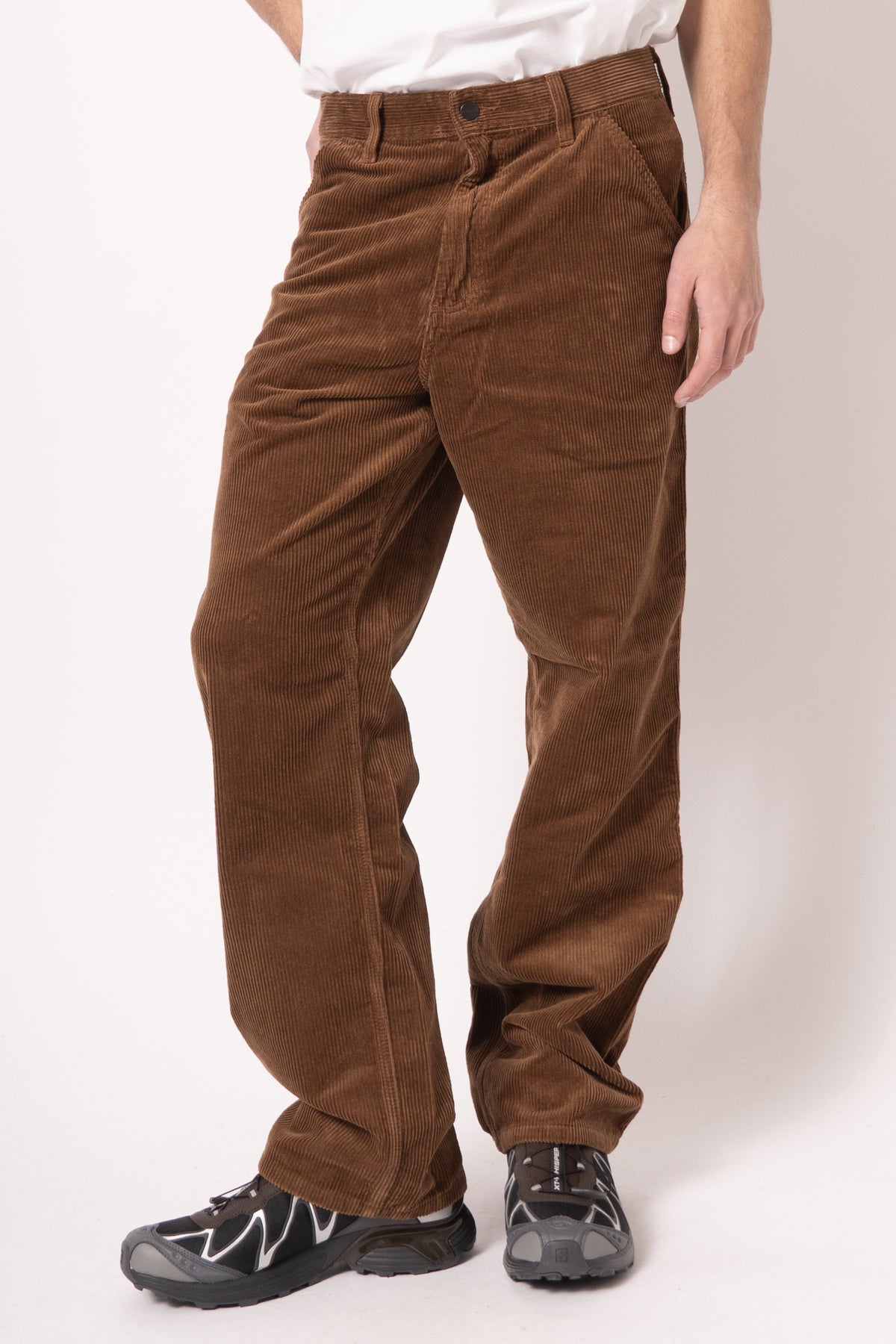 Simple Pant Corduroy Brown Rinsed