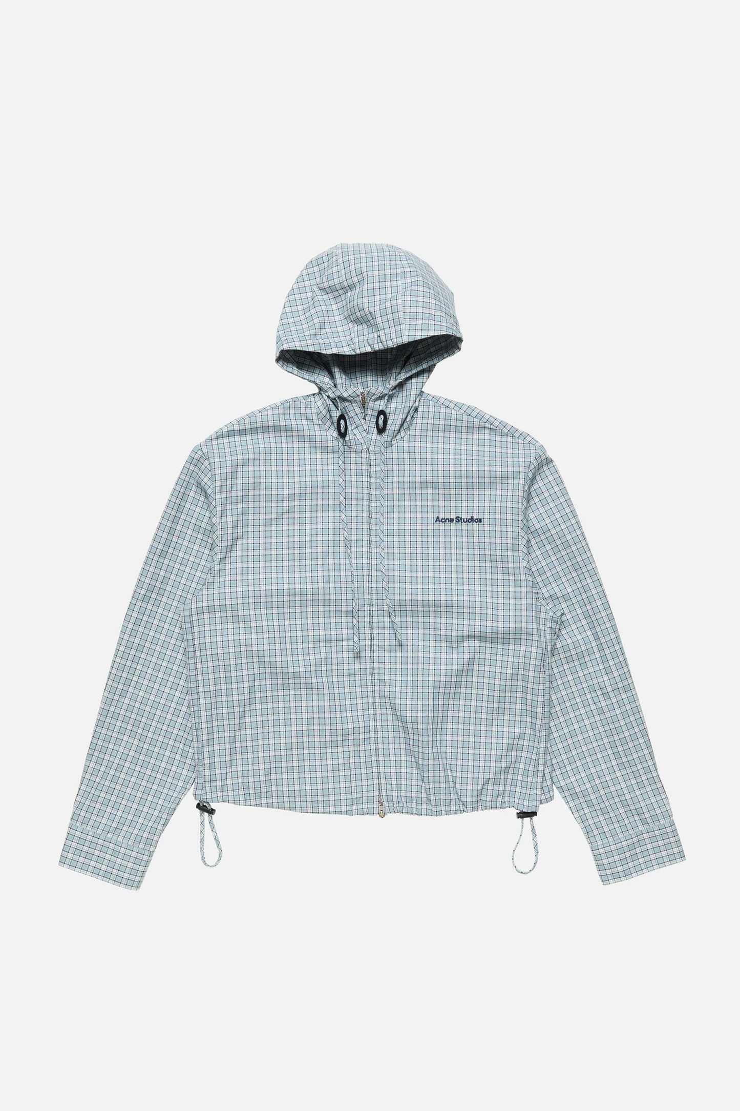 Striped Cotton Jacket Blue White