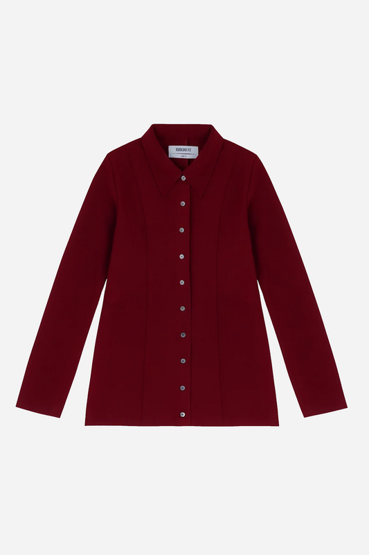 Lay2 Fitted Shirt Burgundy