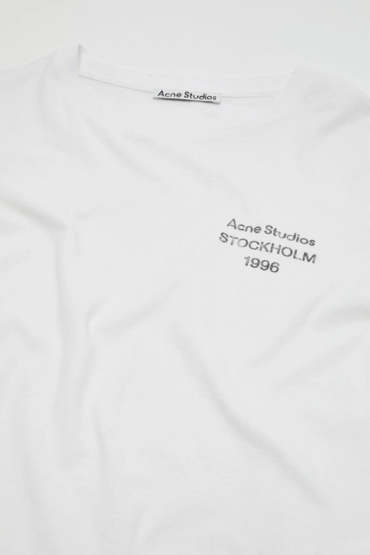 Distressed Logo T-Shirt Off White
