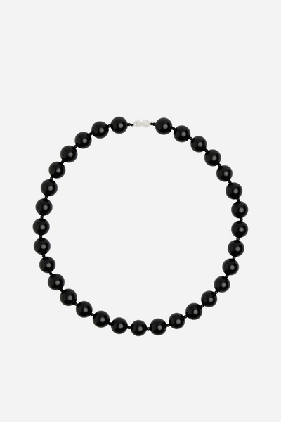 Dagny Stone Necklace Silver