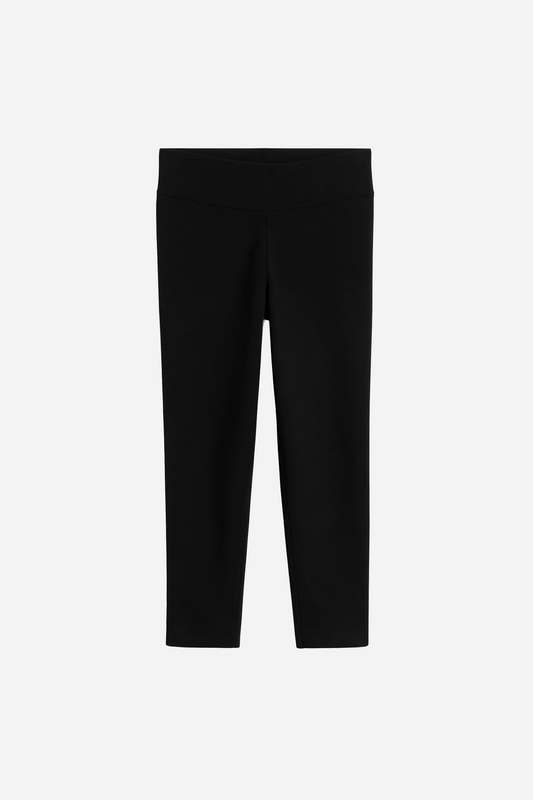 Capri Knit Leggings Black