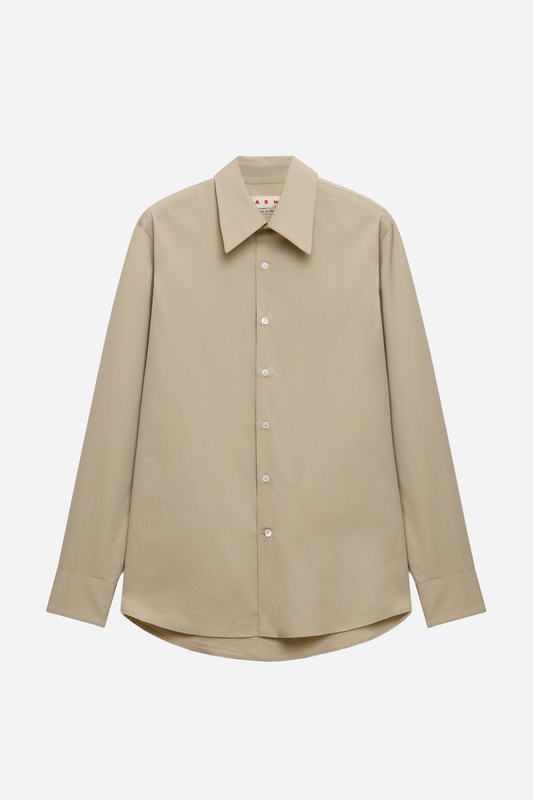 Poplin Shirt Beige