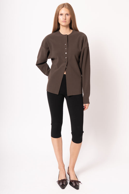 Capri Knit Leggings Black