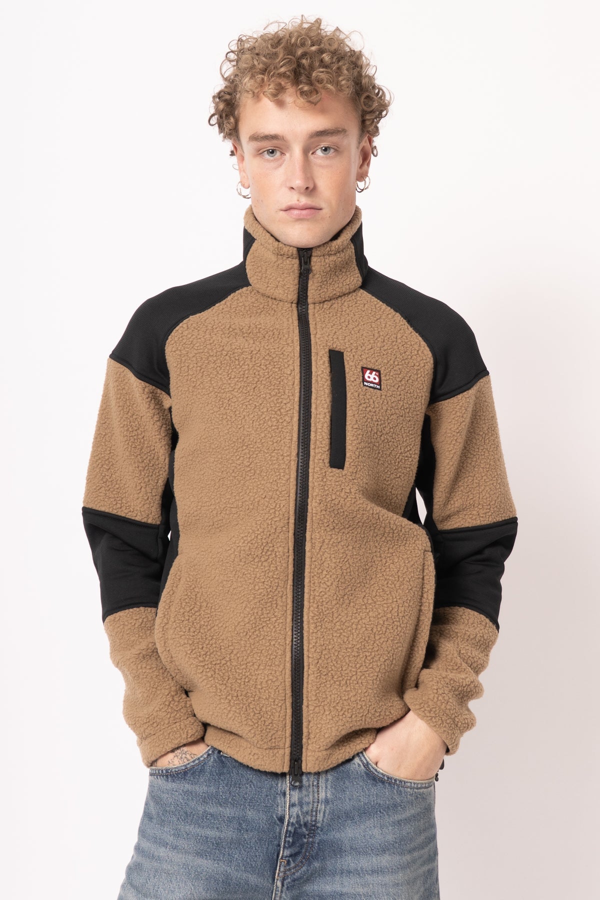 Tindur Shearling Jacket Brun/Beige