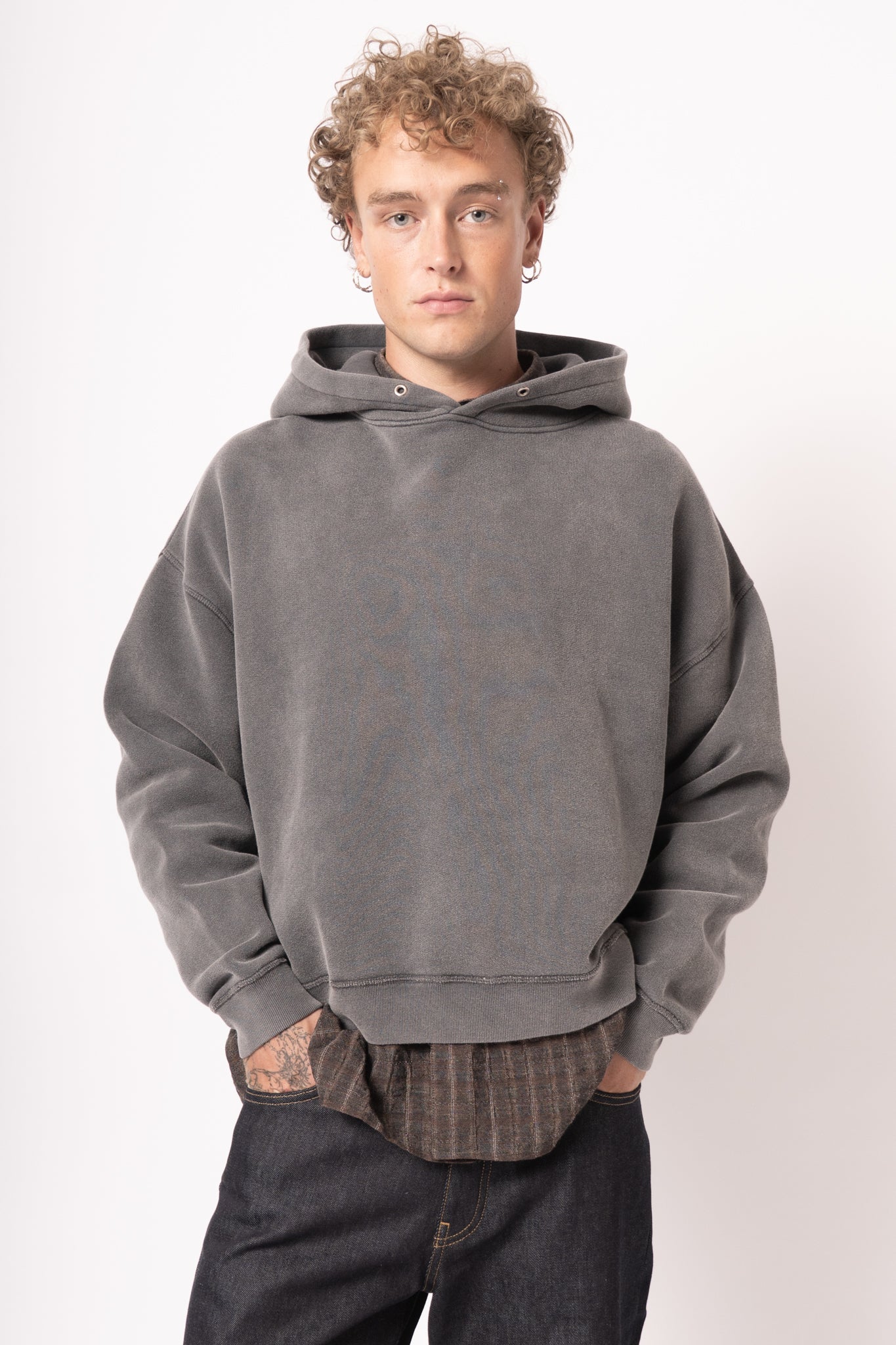 Hood Sweat Anthracite Washed