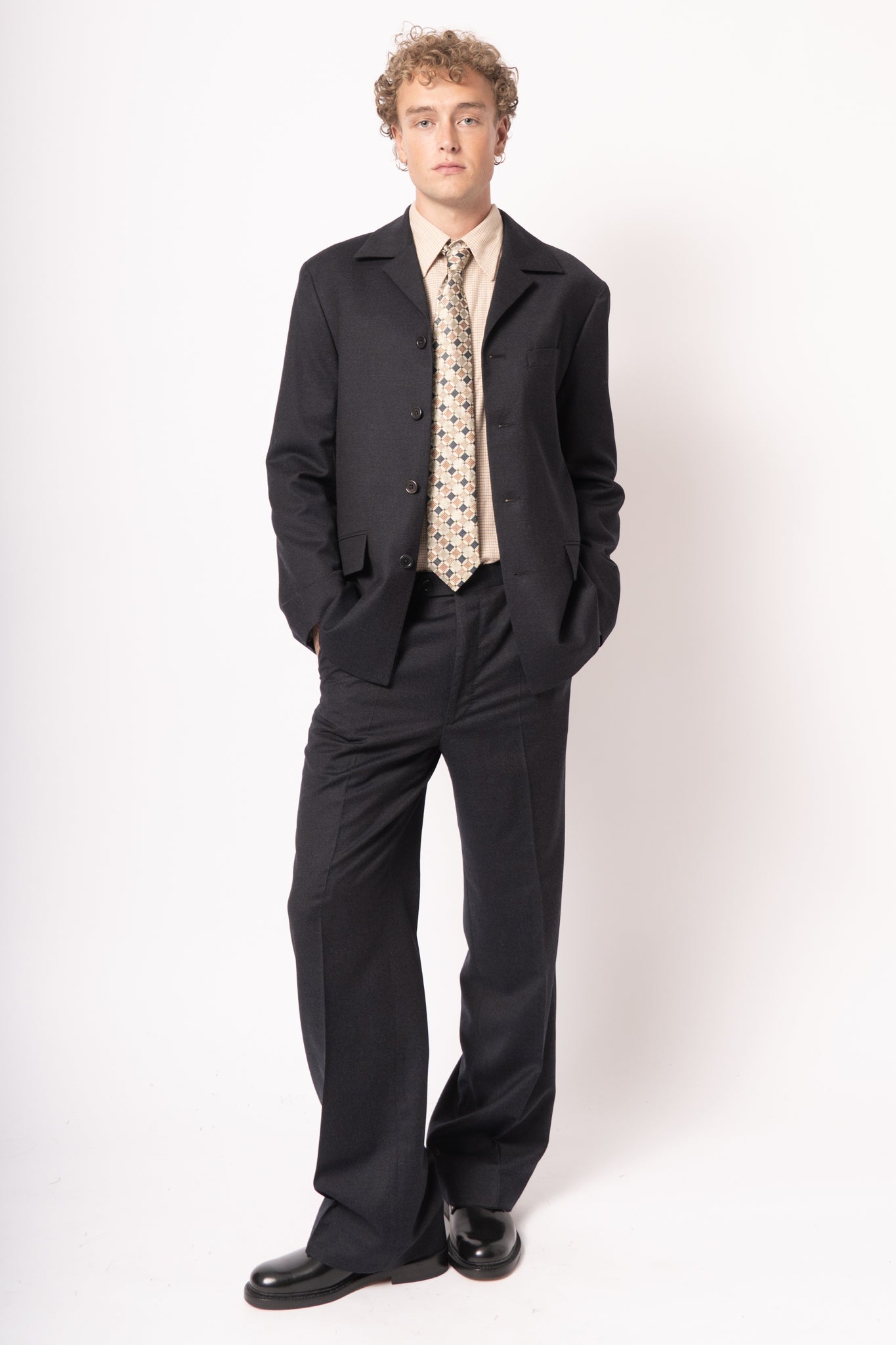 4 Button Blazer Navy