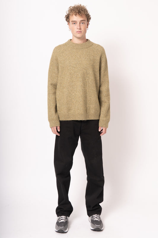 Loose Fit Light Khaki Sweater
