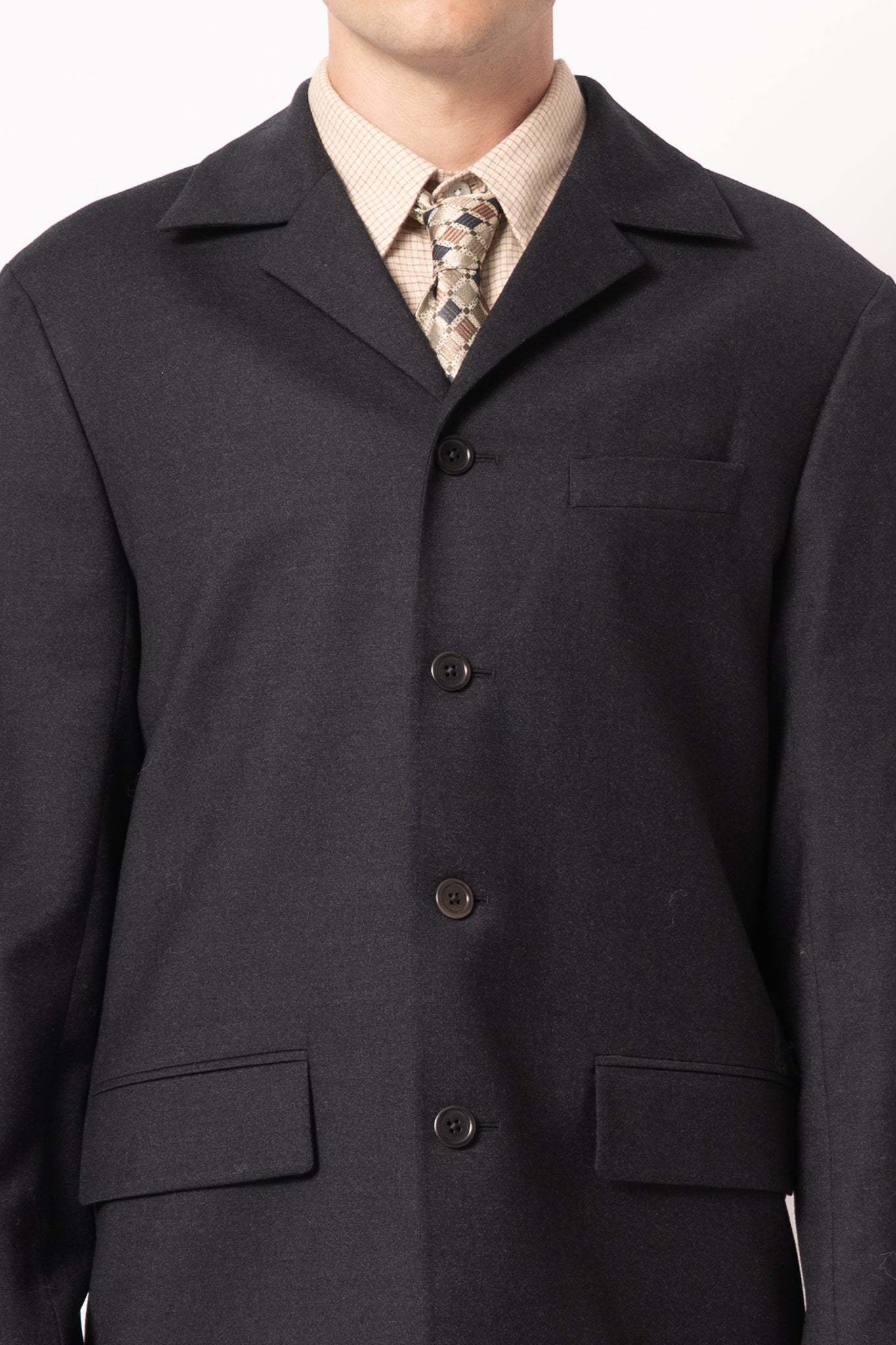 4 Button Blazer Navy