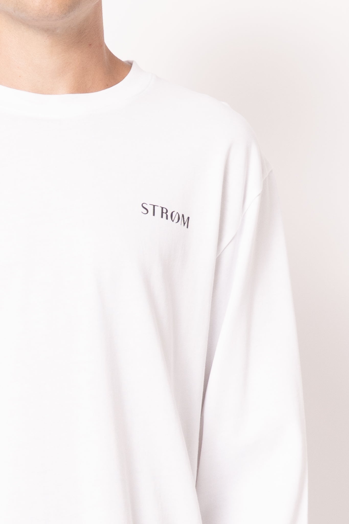 Nicholasst Logo LS T-Shirt White