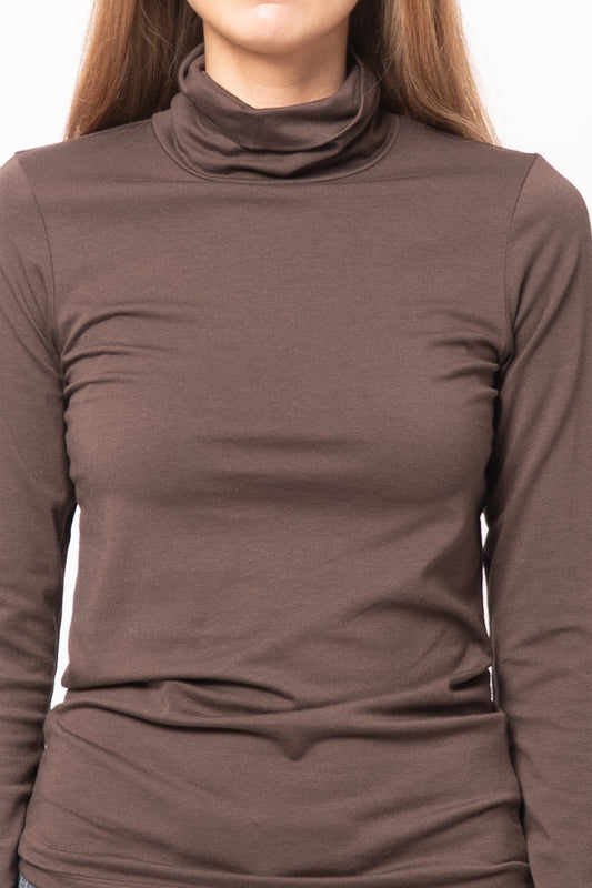 Megan Rollneck T-Shirt Seal Brown