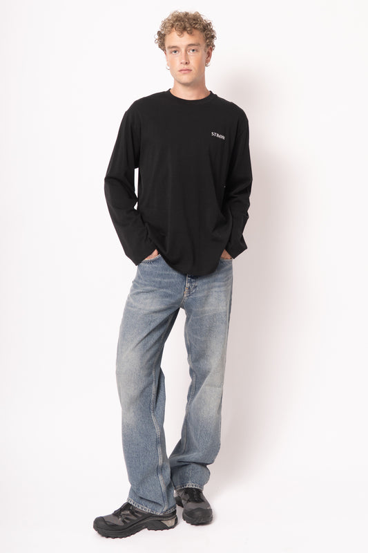 Nicholasst Logo LS T-Shirt Black
