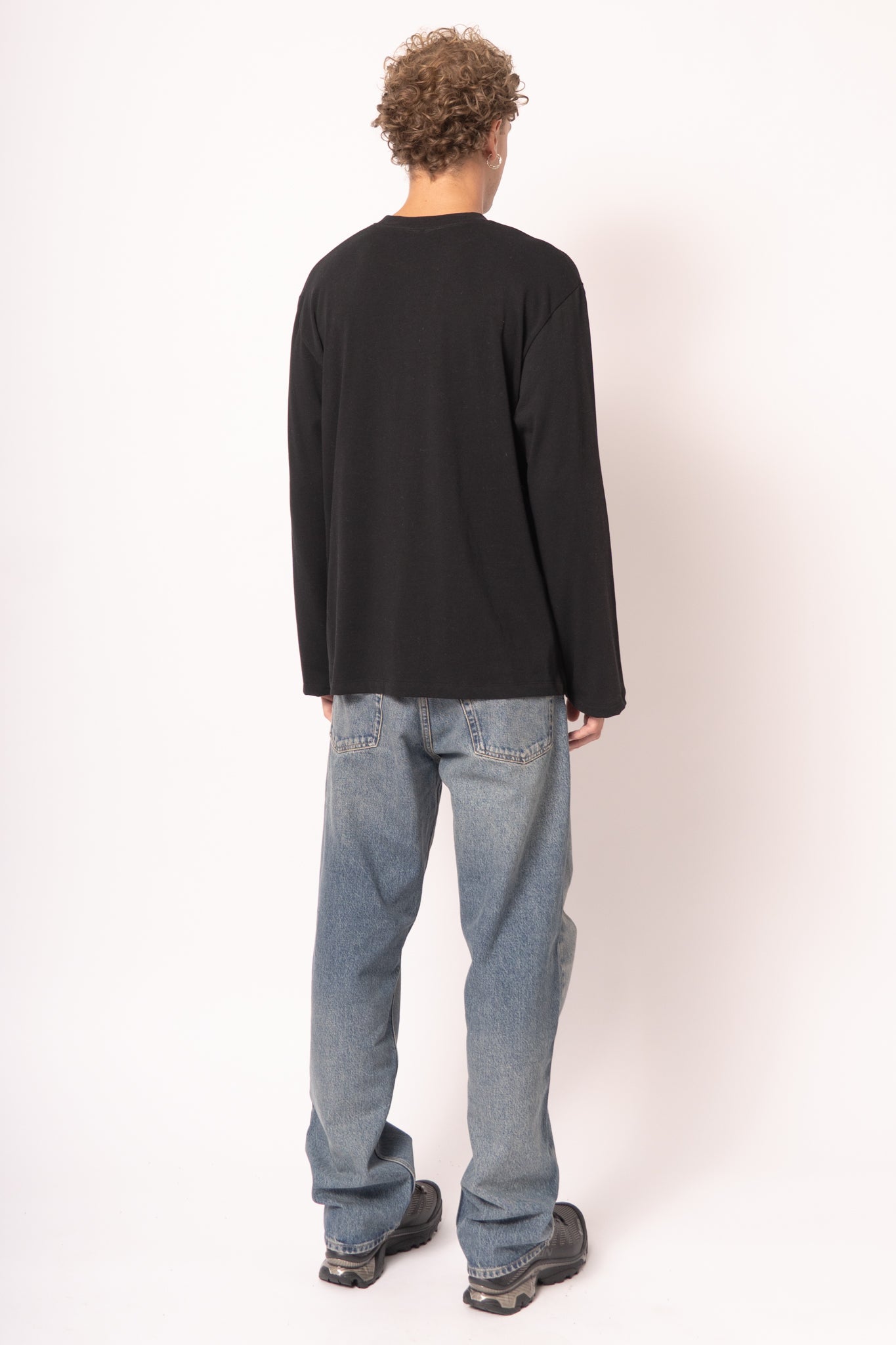 Nicholasst Logo LS T-Shirt Black